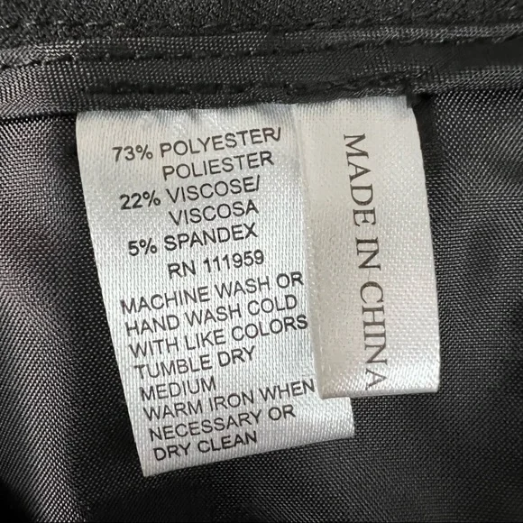 ATELIER Luxe Stretch Black Dress Pants Size 4P - Picture 6 of 7